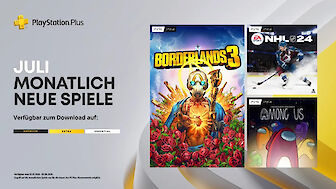 Neue PlayStation Plus Essentials im Juli: Borderlands 3, NHL 24 und Among Us